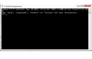 python command prompt